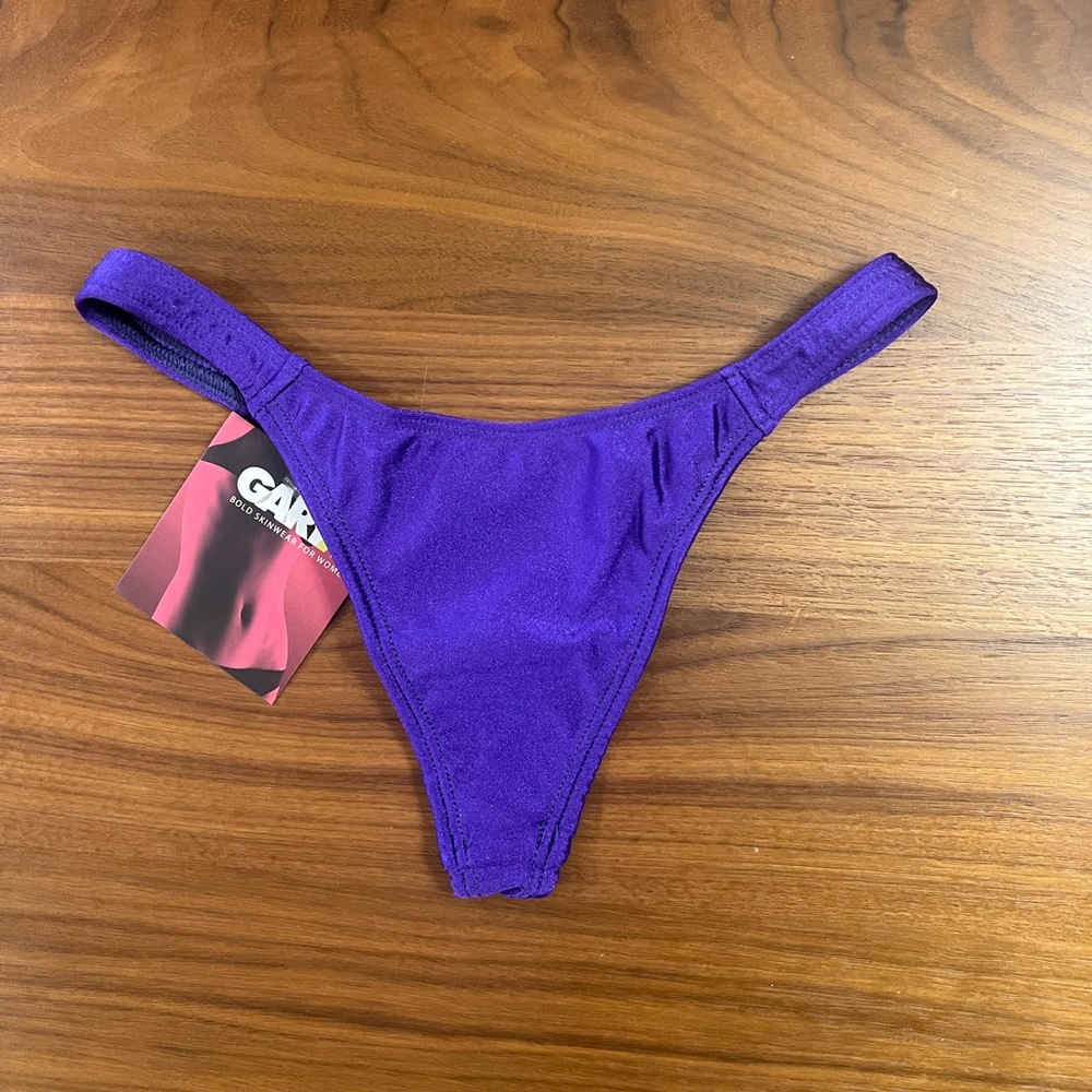 NWT purple thong swim bottoms separates - Picture 6 of 6